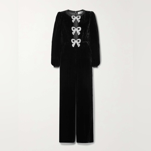 New Saloni Camille Bow Embellished Jumpsuit - Picture 2 of 13